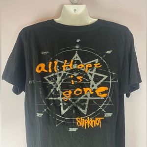 slipknot “all hope is gone” pentagram t shirt